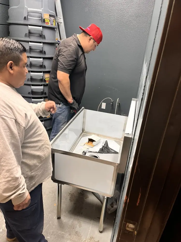 Commercial plumbing and sink installation in Assinippi